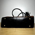 Patricia Nash Primrose Satchel Leather Adjustable Strap Tassel Fox Tiger Brown Photo 4