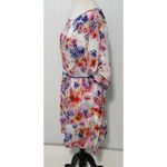 Johnny Was  Summer Days Eyelet Floral Dress Braided‎ Belt Silk Oversized XS Photo 8