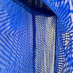 ASOS  Design Royal Blue Textured Floral Embroidered Midi Dress Size 8 Photo 6