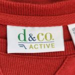 D&Co. Active Terry Tunic in Spice Red Size XS Petite Red Sweatshirt Pullover Photo 5