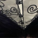 Scarlett Vintage Black Long Dress Mesh Button Back Size 8 Photo 10