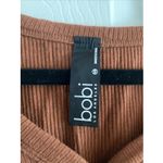 Bobi Los Angeles Womens XS Copper Henley Long Sleeve Ribbed Academia Clean girl Photo 2
