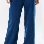 LIONESS Women’s Top Model Jeans Straight Leg Low Rise Baggy Fit in Medium Wash M Photo 0