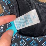 Coastal Blue  Black Blue Printed Swim Bathing Suit Tankini Dress Size Small Photo 5