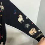 Susan Bristol Vintage 2 by 2 Noah’s Ark hand knit wool sweater womens size large Photo 6