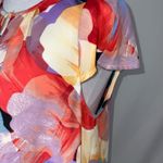 Milano Colorful Watercolor Short Sleeve Casual Vibrant Lightweight Top S Yellow Photo 9