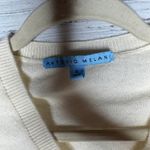 Antonio Melani  100% Cashmere V-Neck Long Sleeve Sweater Cream SM Photo 1