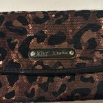 Betsey Johnson Cheetahlicious Bronze Animal Print Clutch w Chain Photo 1