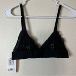 Lively black lace triangle bralette NEW L Size L Photo 2