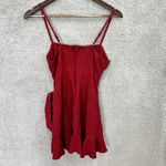 Princess Polly ‎ Caedere mini wrap dress red 8 ruffle sleeveless event party boho Photo 3