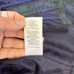 Talbots Petites Down Puffer Vest Plaid Green Blue Blackwatch Check Size P Photo 6