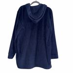 ONIA  (Deep Navy) Towel Terry Poncho Pullover Hoodie Size  S Photo 2