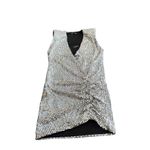 ZARA  Silver Sequin Bodycon Mini Dress size S Photo 1