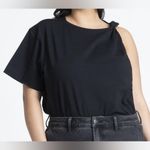 Eloquii  Twist Shoulder Tee Black Size 18/20 Photo 3