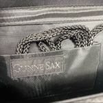 Gunne Sax  Black Evening Bag with Silver Rhinestones Photo 5