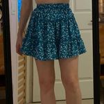 SheIn Green Floral Skirt Photo 0
