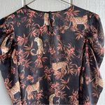 Generation Love  NWOT Evangeline Puff Sleeve Blouse In Moving Leopard Size XS Photo 5