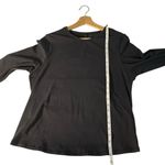 SKIMS Cotton Jersey Long Sleeve T-Shirt Women’s 3X Black Soot Stretch Basic NWT Photo 4