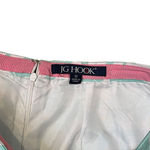 JG Hook Womens‎ Skirt Size 12 Teal White Floral Lined Cotton Blend Stretch Photo 4