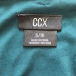 City Chic ccx Long Sleeve Green V-neck Mini Dress Size 16 Photo 4