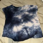Brandy Melville Tie-Dye Navy Blue Tshirt Photo 2