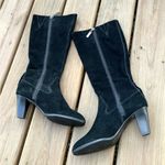 Women’s genuine suede leather boots 🖤🖤 Black Size 8 Photo 1