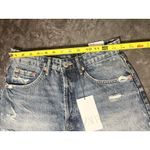 ZARA Blue Distressed High Rise Shorts Size 8 NWT Ripped Fray Destroy Photo 9