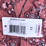 No Boundaries Shorts Bandana Vintage Red Paisley Womens 11 New Crochet Lace Photo 9