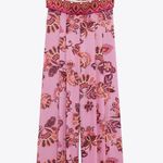 ZARA jumpsuit romper wide leg sleeveless boho  floral summer vacation casual Photo 11