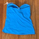 Anne cole  Twist-Front Ruched Tankini Top Swimsuit Blue Size XL‎ NWT Photo 1