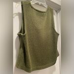 Nina Parker Knit Olive Green Scoop Neck Crop Tank Top Sweater - 1X (14) Photo 14