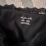 Urban Outfitters Black  out from under lace off the shoulder top Photo 1
