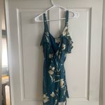 Privacy Please Revolve Hamlet Mini Wrap Dress in Sage Floral Photo 4