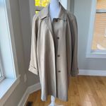 Worthington Vintage Khaki Tan Trench Coat Button In Lining and Hood Size XL Photo 1
