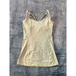 Lululemon Free To Be Tank Slope Stripe Polar Cream Clarity Yellow Size 4 Photo 5