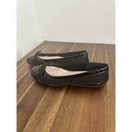 Talbots  Black Patent Cap Toe  Classy Leather Ballet Flats w bow sz 6 EUC Photo 4