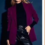 Endless Rose Single Breasted Blazer Maroon Blazer Size Large Photo 1