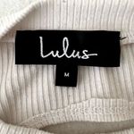 Lulus  Open Back Floral Tie White Short Sleeve Bodysuit Photo 5