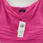 Abercrombie & Fitch NWT  Crop Top Pink Ruched Pleated Flutter Sleeves Size XS Photo 1