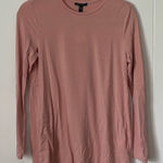 Eileen Fisher  Pink Crew Neck Tunic Top NWT XS Business Casual Photo 0