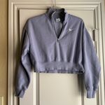 Nike WOMEN'S  SPORTSWEAR PHOENIX FLEECE OVERSIZED HALF-ZIP CROP SWEATSHIRT small Photo 2