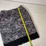 Don Caster Black & White Floral Silk Office Set Blazer & Skirt SET Size 6 Photo 6