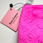 Juicy Couture Pink Velvet Logo Zipper Top Makeup Bag Accessory NWT Photo 2