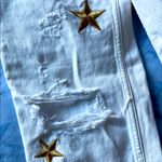 We The Free  White Jeans with Gold Star Accents Photo 7