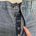 Twelve Lace Up Side Button Fly Cut Off Jean Shorts Womens M Festival Blue Denim Size M Photo 1