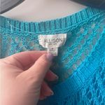 Women's Blue Crochet Swim Cover Photo 1