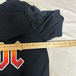 AC/DC  Black Button Down Shirt with Red and Yellow Logo unisex Photo 4