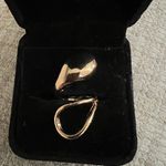 Women’s Gorgeous Golden Statement Ring Adjustable Size 7 Photo 0