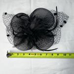 Black Feather Mesh Fascinator Veil Hat Clip Band Wedding Tea Cocktail Party Black Photo 3