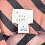 A New Day Minimalist Striped Slip Dress M Bias Cut Midi Quiet Luxury French NEW Photo 3